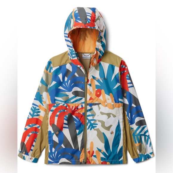 Columbia Other - NWT Columbia Kids Glennaker Springs Jacket Chalk in the Leaves/Savory SZ M 10/12